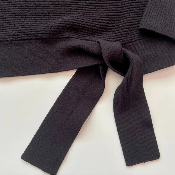 Simply Vera Vera Wang Women’s Side-Tie Ribbed Turtleneck Fall Winter Sweater - Picture 6 of 17